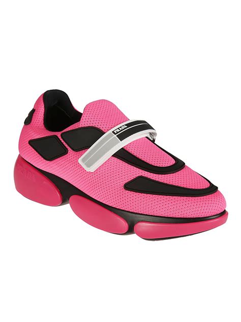 hot pink prada sneakers|prada pink platform sneakers.